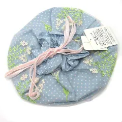 未使用品 フランシュリッペ franche lippee ガーデニング ころりん BAG バッグ 巾着 チュール ドット スカイブルーのサムネイル