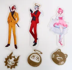 3種セット 大妖怪×ローソン(2025年) アクリルスタンド だるまいずごっど・ありさか・nqrse