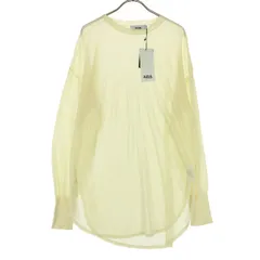 未使用 AZUL by moussy アズールバイマウジー 長袖 薄手 ニット M オフホワイト系 レディース 古着
