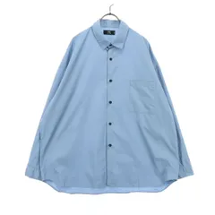 HARE ハレ 日本製 長袖 コットンシャツ S ライトブルー メンズ 古着