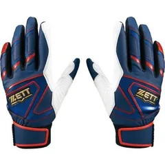 限定品 ゼット バッティング手袋 ネイビー×レッド BG19202C