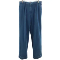 order オーダー ワイド デニムパンツ M ジーンズ ストレッチ メンズ 古着