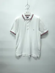 Tommy Hilfiger トミーヒルフィガー オーガニック コットン シグネチャー バイカラー 半袖 カラーTシャツ (95 100)