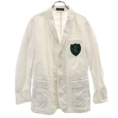 Polo by Ralph Lauren ポロバイラルフローレン テーラードジャケット 36 ホワイト メンズ 古着