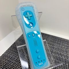 【フルメンテナンス】Wii WiiU リモコンプラス ジャケット付き ブルー 青色 aa