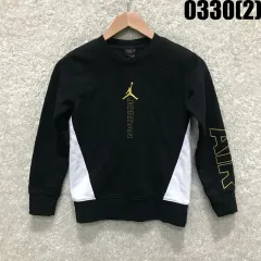 ジョーダン ブラック スウェットTシャツ キッズ 8-10歳
