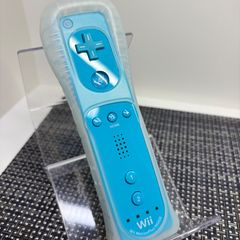 【フルメンテナンス】Wii WiiU リモコンプラス ジャケット付き ブルー 青色 bb