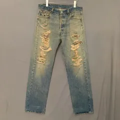 34インチ リーバイス 501 90s USA ヴィンテージ ダメージ デニムジーンズ