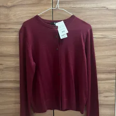 ユニクロ メリノ クルーネック カーディガン M