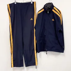 古着 used　00s　adidas　アディダス　ジャージセットアップ　トラックジャケット　トラックパンツ　紺　ネイビー　Lサイズ