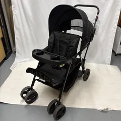 中塚小児 Nebio ネビオ 2人用ベビーカー 中古 2人乗り ブラック Nebio ネビオ 2人乗りベビーカー アミティエ Amitie ブラック グレー