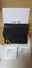 ディオール サドル ロータス 二つ折り財布/財布 正規品 S級 (鑑定O)