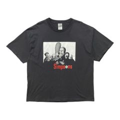 00s☆シンプソンズ☆maxellパロディ☆Tシャツ☆グレー☆マクセル