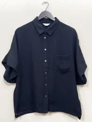 SLOBE IENA スローブ イエナ 半袖 シアー シャツ 紺 ■◆レディース