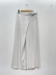 JOURNAL STANDARD L'ESSAGE ジャーナルスタンダード レサージュ ラップ調 ワイド ストレート パンツ size36(M)/オフホワイト ■■レディース