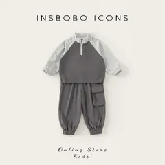 【子供服】男の子春服2026新作キッズジャージセットアップスウェット