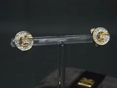 ■美品■ GIVENCHY ジバンシィ ヴィンテージ ラインストーン クリップ式 イヤリング アクセサリー レディース ゴールド系 DM5382