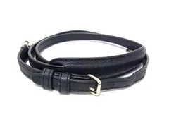 ■美品■ COACH コーチ レザー バッグ用 ショルダーストラップ ショルダーベルト 斜め掛け 肩掛け レディース ブラック系 DM4769