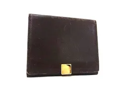 BURBERRY バーバリー レザー 内部ノバチェック カードケース カード入れ 名刺入れ パスケース 定期入れ ブラウン系 DM5716