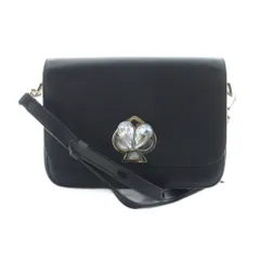 ケイトスペード KATE SPADE ニコラ ショルダーバッグ 斜めがけ ロゴ レザー ハートツイストロック フラップ切替 ピンク 黒 ブラック ■GY18 /MQ