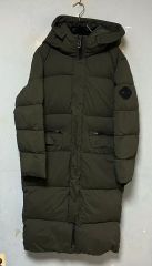 アイダー レディース ダウンジャケット ロング丈 ダウンジャケット ファー ダウンジャケット カジュアル S 90 55