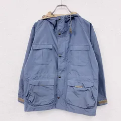 古着 used　SIERRA DESIGNS　シェラデザイン　マウンテンパーカー　60/40クロス　ロクヨンクロス　青　ブルー　KIDS Lサイズ