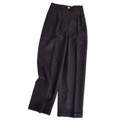 シャネル CHANEL パンツ 七分丈 ワイドパンツ ズボン サイズ38 ① 