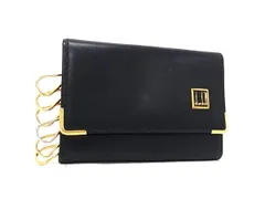 dunhill ダンヒル レザー ６連 キーケース 鍵入れ メンズ ブラック系 DM5902