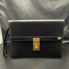 Dunhill ダンヒル セカンドバッグ ダイヤルロック ゴールド金具