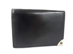 dunhill ダンヒル ロンドン レザー カードケース カード入れ 名刺入れ ビジネス 紳士 メンズ ブラック系 DM5850