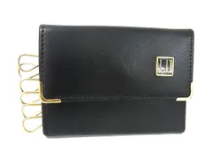 ■美品■ dunhill ダンヒル コンフィデンシャル レザー 6連 キーケース 鍵入れ メンズ ブラック系 DM5851