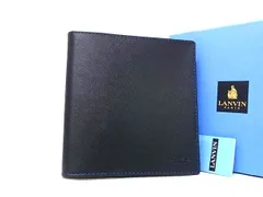 ■新品■未使用■ LANVIN ランバン レザー 手帳 スケジュール帳 アドレス帳 ステーショナリー メンズ レディース ブラック系 DD9446のサムネイル