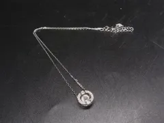 ■美品■ SWAROVSKI スワロフスキー クリスタル ダンシングストーン ネックレス ペンダント アクセサリー シルバー系×クリア DM4940