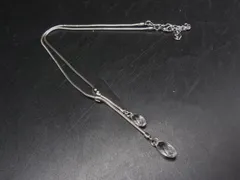 ■美品■ SWAROVSKI スワロフスキー クリスタル ネックレス ペンダント アクセサリー レディース シルバー系×クリア DM4962