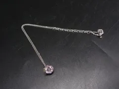 ■美品■ SWAROVSKI スワロフスキー クリスタル ネックレス ペンダント アクセサリー レディース シルバー系×ピンク系 DM4968