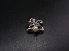 極美品】TASAKI ☆田崎真珠☆1粒 パール トップのみ☆花 ☆シルバー 