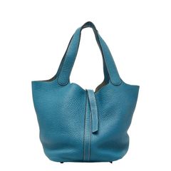 美品✨エルメス ピコタン PM ブルージーン トリヨンクレマンス □F刻印 美品✨エルメス ピコタン PM ブルージーン トリヨンクレマンス □F刻印