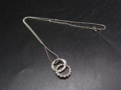 スタージュエリーシルバー ストーン付き リング型ネックレス - メルカリ
