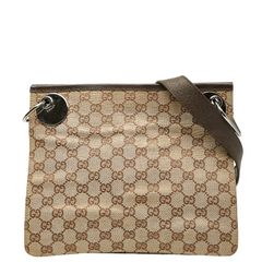 031 美品 GUCCショルダーバッグ GGキャンバス 斜めがけ n4 - メルカリ