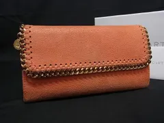 STELLA McCARTNEY ステラ マッカートニー ファラベラ エコレザー 二つ折り 長財布 ウォレット 小銭入れ レディース オレンジ系 DM6205