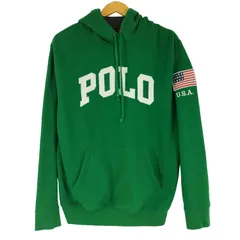 ポロラルフローレン POLO RALPH LAUREN POLOワッペン USA国旗 プルオーバーパーカー メンズ import：S 
