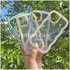 iPhoneケース うねうね iPhone12/13対応 韓国風 パステルカラー ソフトケース スマホカバー