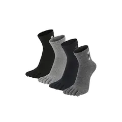 【新品】 [Civiczar] 5本指ソックス メンズ 五本指靴下 ビジネス 男性靴下 クルー丈 綿 カジュアル 4足セット