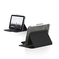 [U] UAG iPad Mini用ケース (第6世代 2021) [8.3インチスクリーン] Lucent 軽量 超薄型 耐衝撃 スマートフォリオ保護カバー 自動/スリープ/ウェイク&ペンシルホルダー付き ブラック 