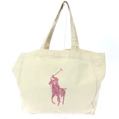 POLO RALPH LAUREN ポロラルフローレン トートバッグ  ロゴ/キャンバス    ピンク/ベージュ ユニセックス / 240001193773