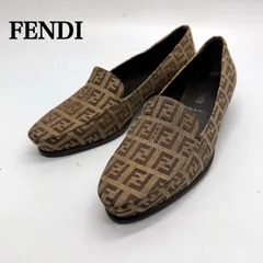 FENDI 00s y2k archive ZUCCA monogram Loafer shoes 35.5 0181フェンディ ズッカ柄 ローファー フラット パンプス ポインテッドトゥ オールド 希少 レアのサムネイル
