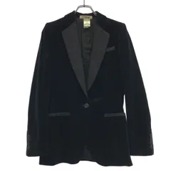 Chloe クロエ 2003AW ベルベットタキシードテーラードジャケット 3AVE10-3A048 ブラック 36のサムネイル