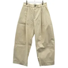 STUDIO NICHOLSON スタジオ ニコルソン DEEP PLEAT VOLUME PANTS ワイドトラウザーパンツ 51-10-722022 アイボリー Sのサムネイル