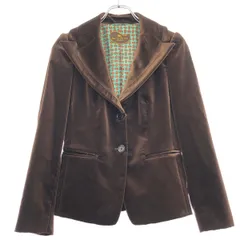 ETRO エトロ ベルベット テーラードジャケット  ブラウン 40のサムネイル