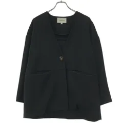 ENFOLD エンフォルド 23SS LOOSE JACKET ノーカラールーズジャケット 300GS930-0220 ブラック 36のサムネイル